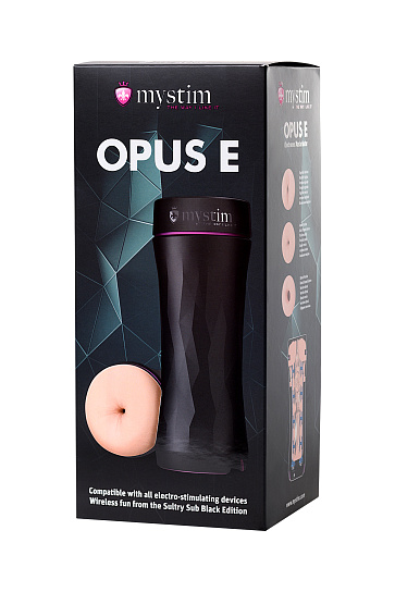 Мастурбатор Mystim Opus E Anus с выраженным рельефом