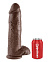 Реалистичный фаллос на присоске 12 Cock with Balls, 24 см, коричневый Реалистичный фаллос на присоске 12 Cock with Balls, 24 см, коричневый
