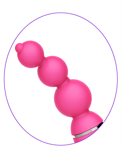 Анальный стимулятор Barbara с вращением шариков