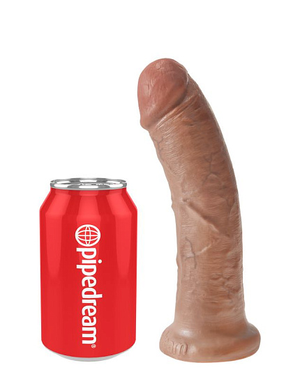 Фаллос на присоске King Cock 8 реалистичный, 19 см, загорелый