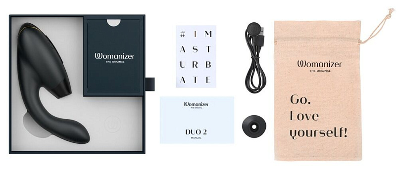 Клиторальный стимулятор Womanizer Duo 2, черный