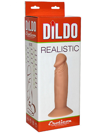 Фаллоимитатор без мошонки Eroticon Realistic, 18 см