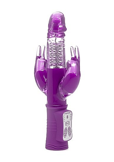 Хай-тек вибратор MULTIPLY 8 режимов вибрации и ротации, фиолетовый