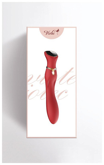 Красивый вибростимулятор Viotec MIRACLE CHANCE, красный