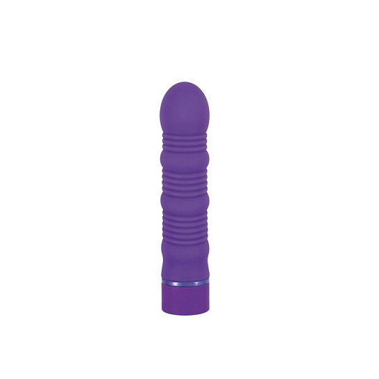 Maxx Power Vibe - Purple женский вибромассажер ребристый
