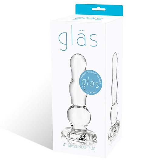 Стеклянная елочка прозрачного цвета Glas-140