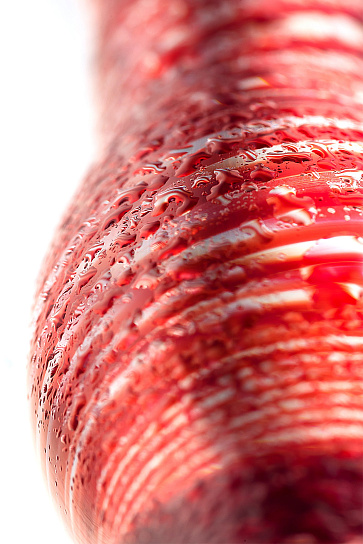 Стеклянный двусторонний фаллос, 19 см