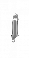 Насадка на пенис для увеличения члена на 2.5 см, прозрачная