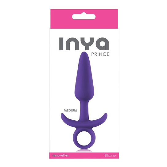 Анальная пробка средняя Inya Prince - Medium, фиолетовая