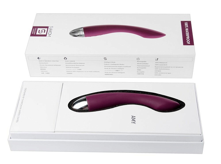 Вибратор анатомической формы Svakom Amy, фиолетовый