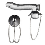 Утяжка для мошонки Parachute Ball Stretcher с клепками, S