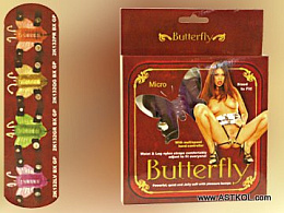 Клиторальный вибратор-бабочка на ремешках Gopaldas Mini Butterfly Vib, фиолетовый