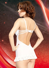 Ночная женская сорочка SoftLine PAIGE белая, L