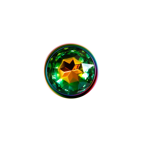Радужная анальная пробка малая Evolved Rainbow Metal Plug, малая