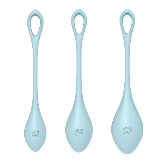 Набор вагинальных шариков Satisfyer Yoni Power 2, голубой