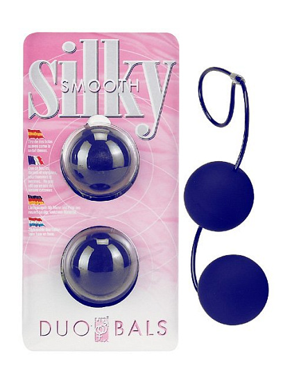 Синие виброшарики 49APK для массажа мышц, диаметр 3,5 см