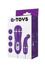 Виброяйцо A-toys загнутое, фиолетовое с пультом управления