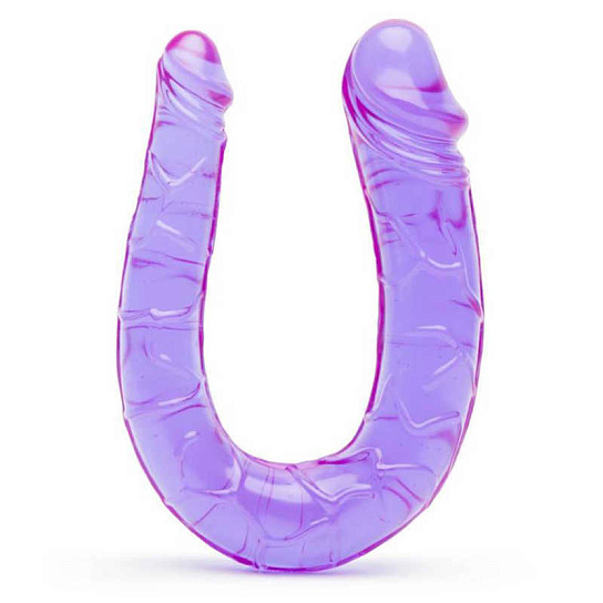 Двусторонний минифаллоимитатор Silicon Double Mini, 23 см, фиолетовый