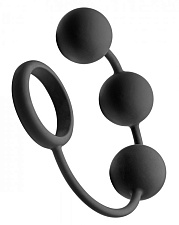 Эрекционное кольцо с утяжелением Ring with 3 Weighted Balls