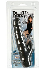 Black Velvet 5 Clit водонепроницаемый черный вибратор