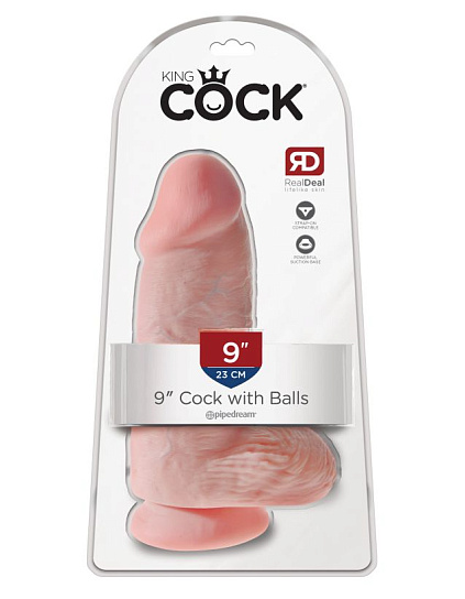 Фаллоимитатор реалистик утолщенный King Cock Chubby, 17 см, телесный