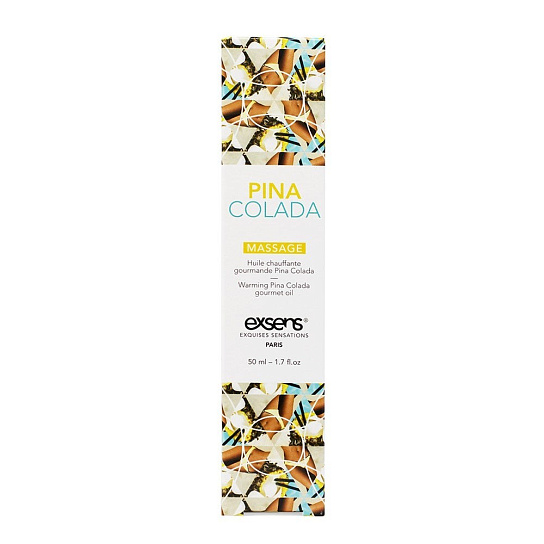 Согревающее масло-лубрикант для массажа с ароматом Пина Колада Exsens Gourmet Pina Colada, 50 мл Согревающее масло-лубрикант для массажа с ароматом Пина Колада Exsens Gourmet Pina Colada, 50 мл