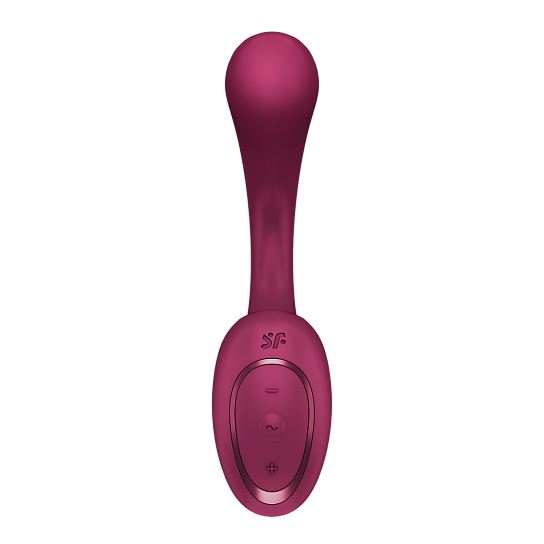 Вибратор Satisfyer G for Goddess 2 — двойная стимуляция клитора и G-точки, бордовый