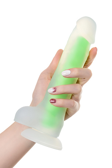 Светящийся в темноте фаллос Clark Glow 16,5 см