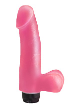 Гелевый розовый вибратор для женщин LoveToy, 19 см