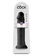 Гигант фаллоимитатор на присоске King Cock 14 Cock Flesh, 32 см, черный
