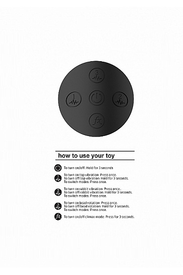 Вибратор-кролик Niva с функцией ротация, черный