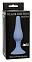 Силиконовая анальная пробка Slim Anal Plug размер M, синяя