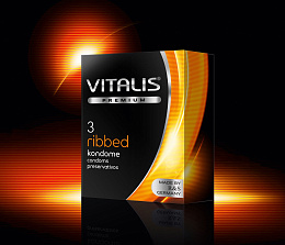 Vitalis Premium Ribbed латексные ребристые презервативы премиум качества