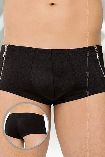 Мужские трусы шорты Soft Line черные, L