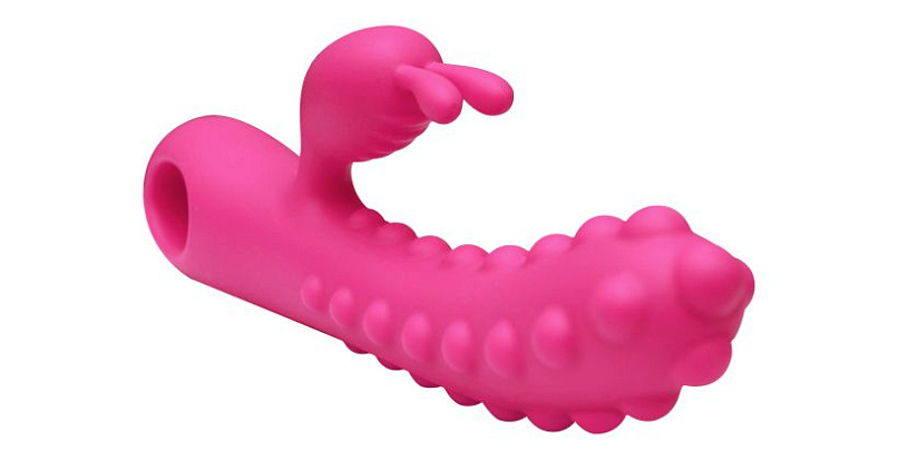 Вибромассажер SMON №1 с рельефными бугорками, розовый