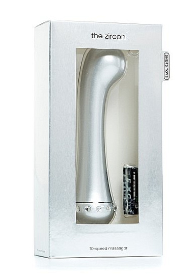 Вибратор THE ZIRCON SILVER оснащено 10 скоростями вибрации, серебристый