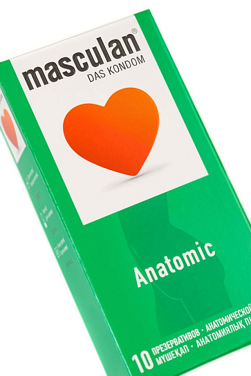 Презервативы Masculan Anatomic анатомические, 10 шт, розовые
