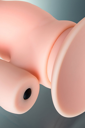 Двойной фаллоимитатор Toyfa A-toys, телесный, 20 см