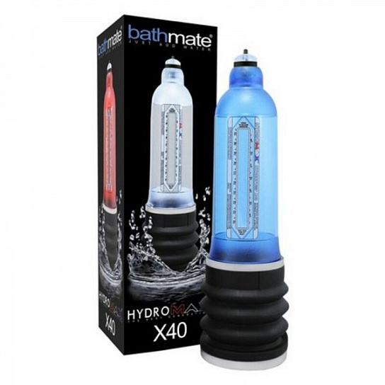 Гидропомпа Bathmate Hydromax X40, 21 см, синяя