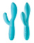 Двойной женский вибратор The Princess, 20,5 см, голубой