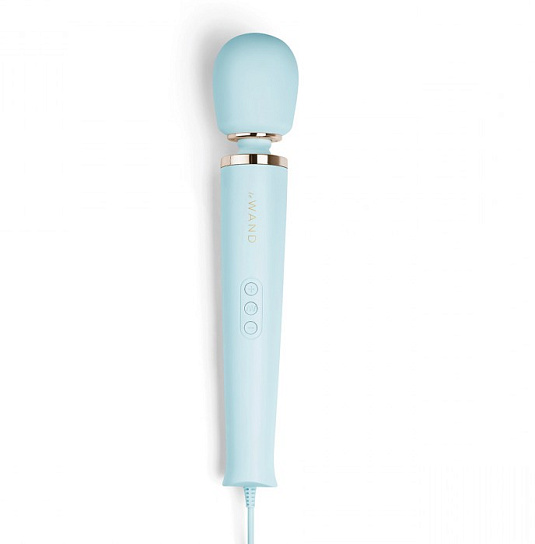 Проводной вибромассажер Le Wand с 10-ю скоростями, голубой