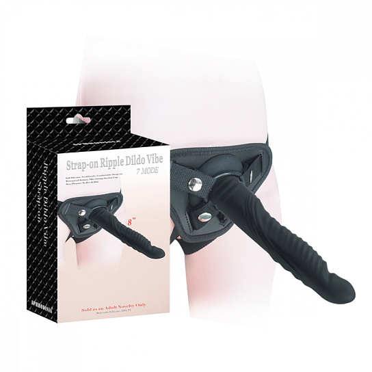 Страпон с вибрацией на трусиках RIPPLE DILDO VIBE, M