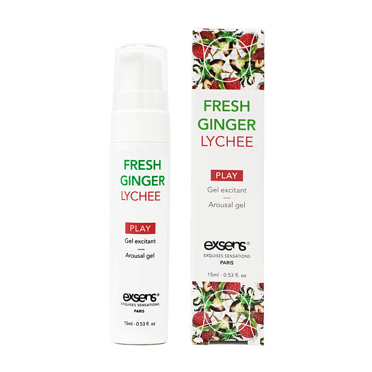 Интимный гель с эффектом охлаждения Exsens Fresh Ginger Lychee, 15 мл