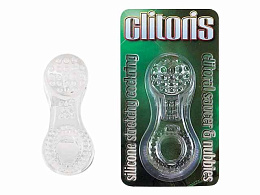 Насадка с пупырышками Clitoris, прозрачная