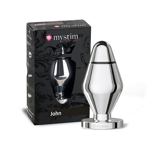 John butt plug анальная пробка-электростимулятор L