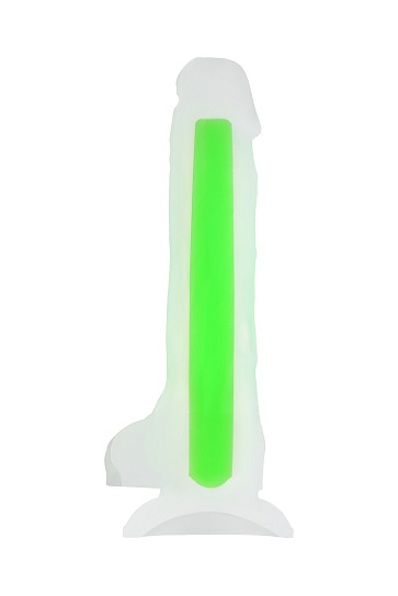 Светящийся в темноте фаллоимитатор Dick Glow, 13 см