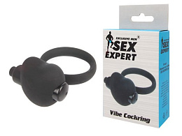 Кольцо эрекционное с вибрацией Sex Expert SEM-113