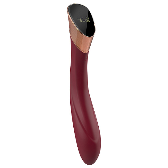 Инновационный вибростимулятор Viotec FALLEN CITY, бордовый