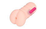 Мастурбатор в виде анального отверстия с вибрацией Kokos Tong-ggo Auto, телесный