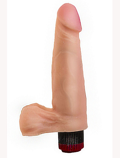 Реалистичный женский вибратор Живая кожа, Биоклон, 15 см